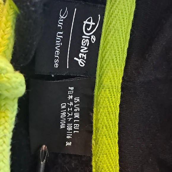 Women's Disney - Our Universe black & purple Hoodie | Size L - Picture 2 of 7